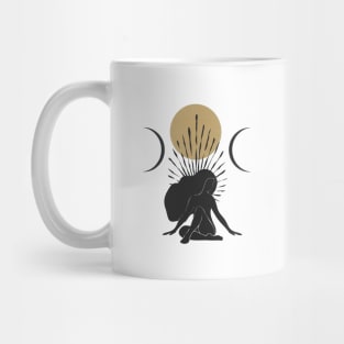 Sun Leaf Goddess Mug